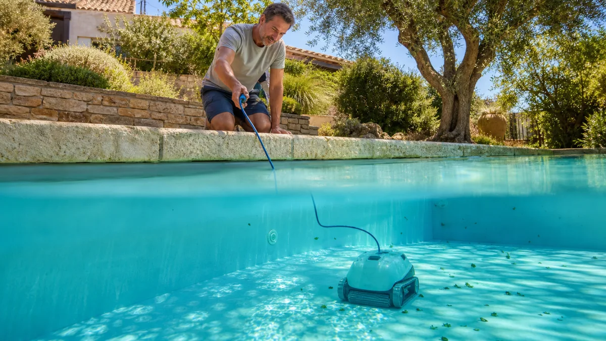 Visuel principal du dossier « Robot de piscine : bien l’utiliser et l’entretenir pour qu’il dure »