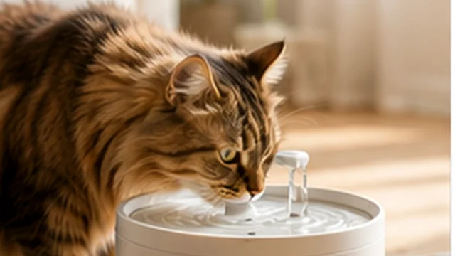 Visuel du dossier « Fontaine à eau pour chat : bien choisir, et prévoir les filtres »