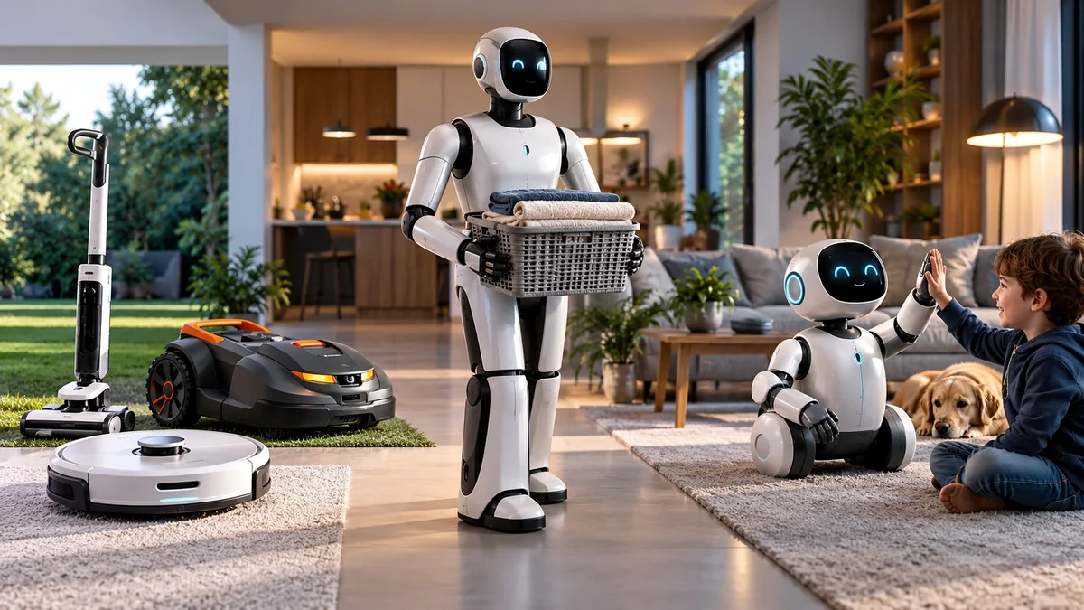Visuel principal du dossier « Robot de maison, robot ménager, robot personnel : qui fait quoi ? »