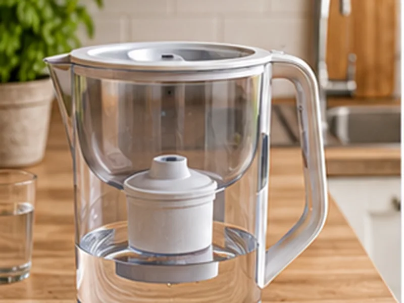 Dispositif de filtration d'eau générique avec cartouche filtrante visible